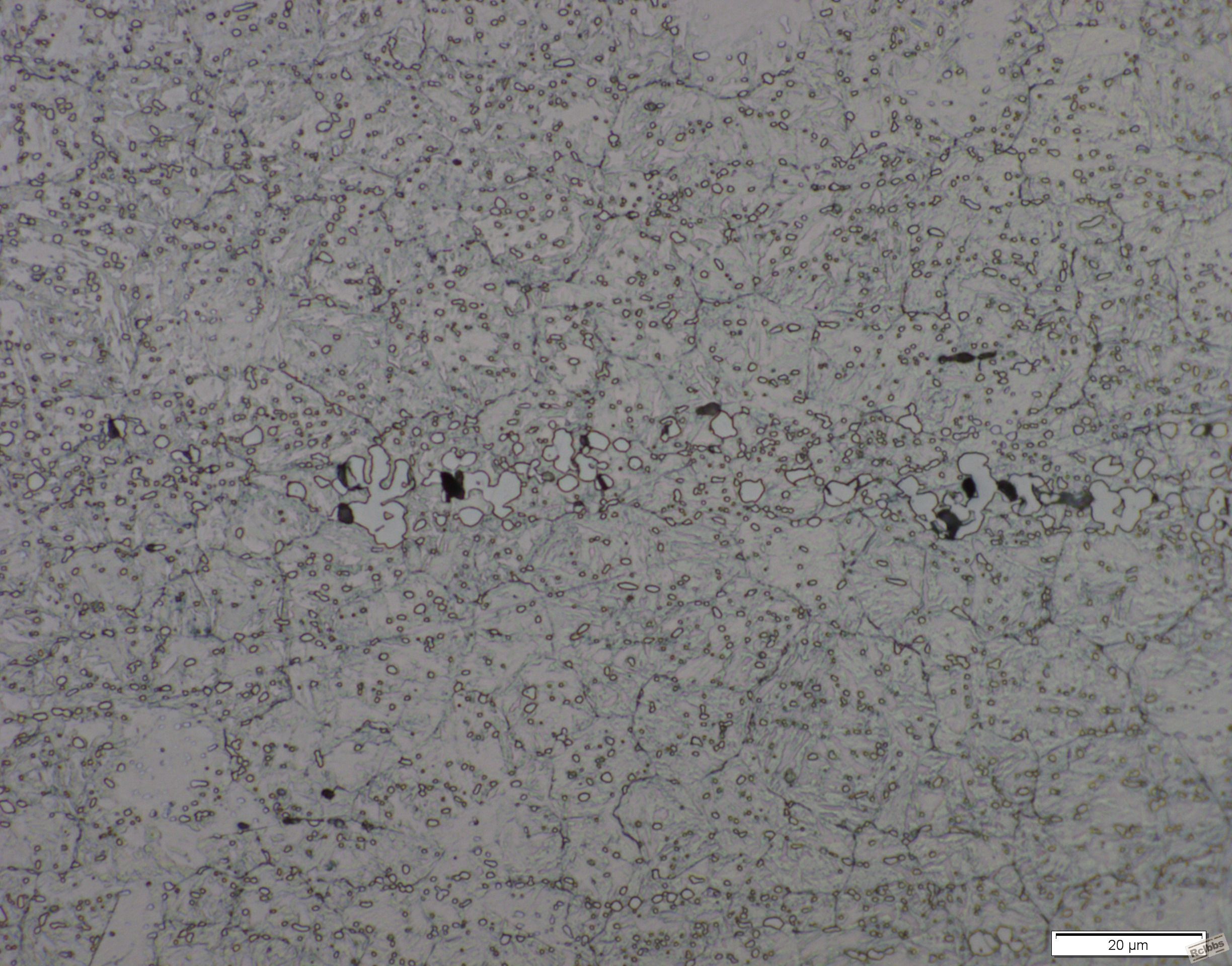 马氏体不锈钢淬火后,白色大块物是什么